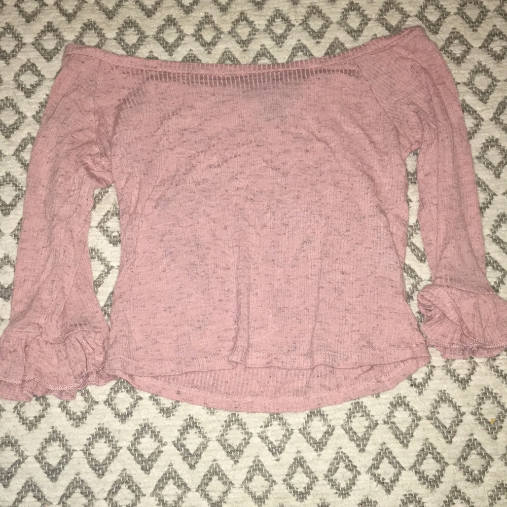 Pink off the shoulder top!